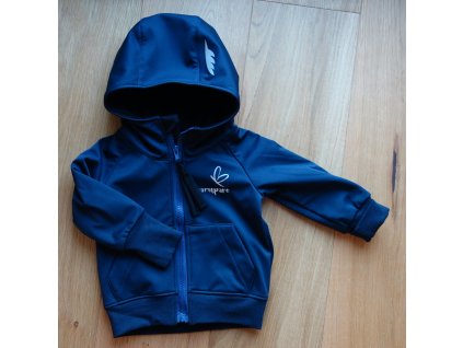 Softshellová bunda zateplená černomodrá