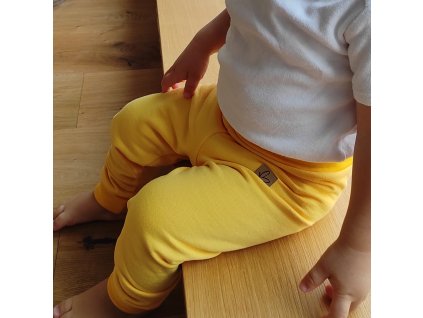 Legíny zateplené žloutkově žluté