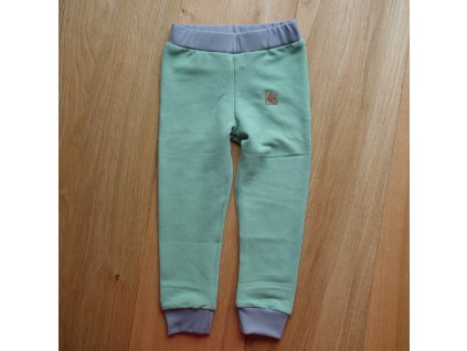 Legíny zateplené zelenkavé