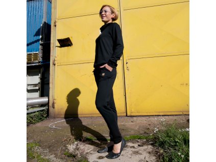 Tepláky modal černé