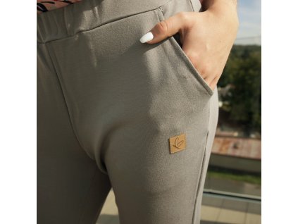 Tepláky modal taupe