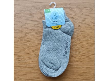 Ponožky sneaker nižší šedé 2pack