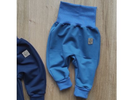 Baby tepláčky denim modré