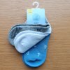 Ponožky sneaker šedo-modré s kotvami 3pack