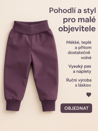 Starofialové softshellové kalhoty s flísem Více info do zpráv