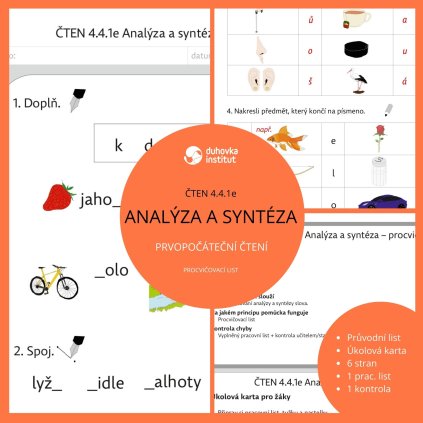 ČTEN 4.4.1e Analýza a syntéza – procvičovací list