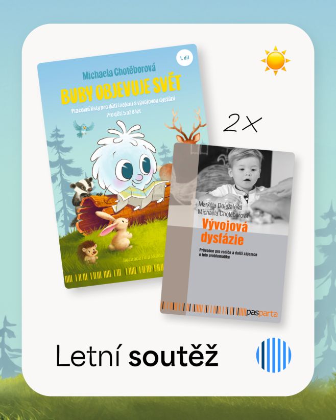 Letní soutěž s Bubym! ☀️ Soutěžte s námi o pracovní sešit Buby objevuje svět a dotisk knihy Vývojová dysfázie. Jak se...