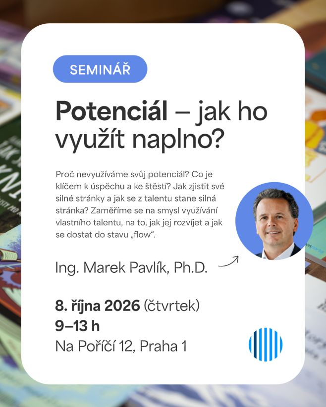 Nový 6hodinový seminář pro pedagogy. Proč nevyužíváme svůj potenciál? Co je klíčem k úspěchu a ke štěstí? Jak zjistit své...