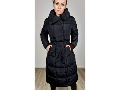 Dlouhá prošívaná bunda LONG černá