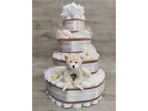 Plenkový dort čtyřpatrový neutrální