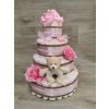 Plenkový dort čtyřpatrový pro holčičku
