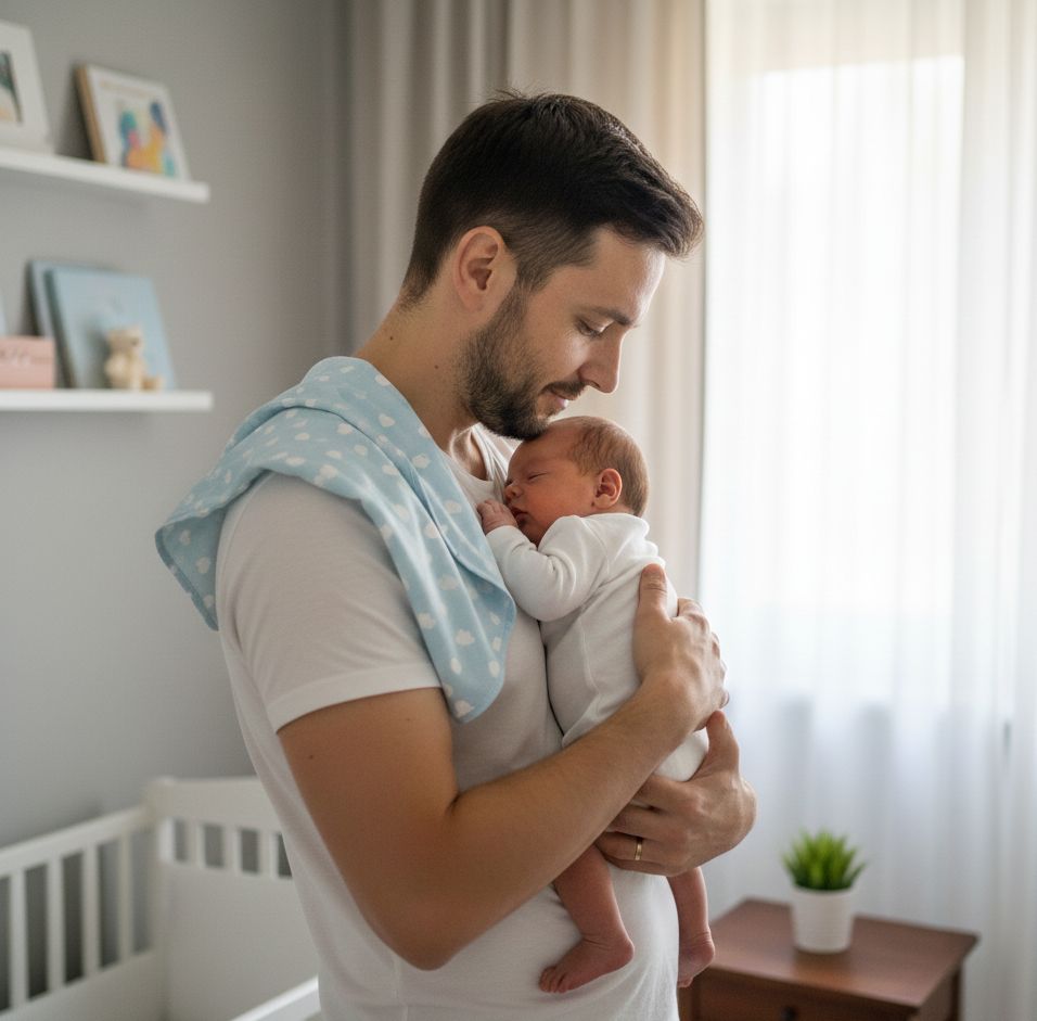 Polohy na odgrgnutie bábätka + tipy, kedy a dokedy nechať dieťa odgrgnúť