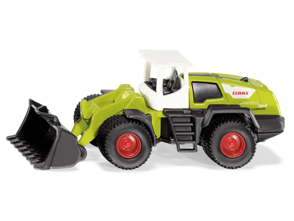 SIKU Blister - traktor Claas Torion s predným ramenom