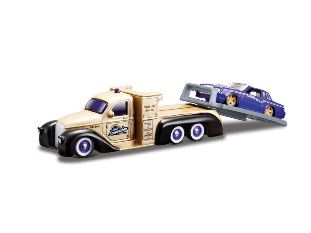Maisto - Design Elite Transport, Missile Tow Flatbed + 1987 Buick Regal T-Type, 1:64