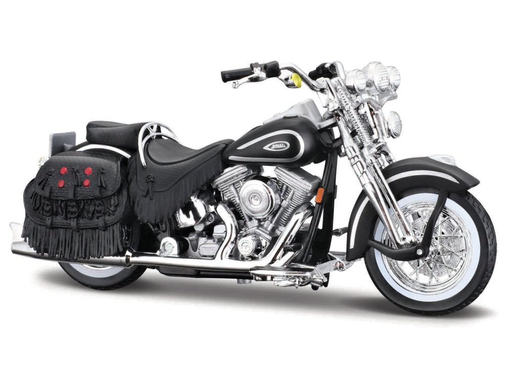 Maisto - HD - 1999 FLSTS Heritage Softail® Springer™, matný čierny, 1:18