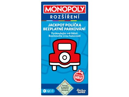 HASBRO - MONOPOLY ROZŠÍRENIE JACKPOT, bezplatné parkovanie CZ verzia