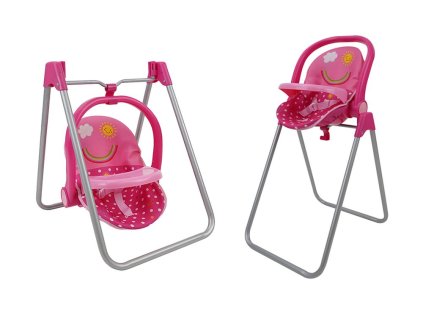 Sada 3v1, jedálenská stolička, hojdačka, autosedačka - Bodka