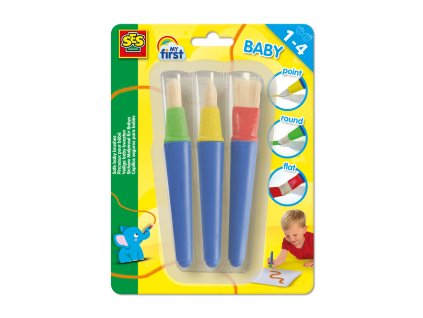 Moje prvé maľovanie - sada štetcov, 3ks