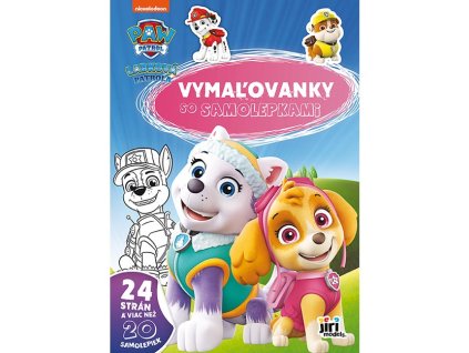 Vymaľovanky A4 so samolepkami Labková patrola