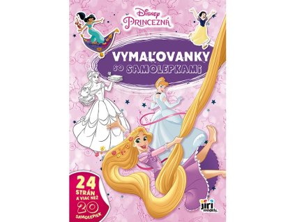 3749 9 vymalovanky a4 so samolepkami princezne 01