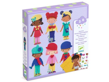 dj00086 obliekanie 12 postav plstennymi nalepkami 1