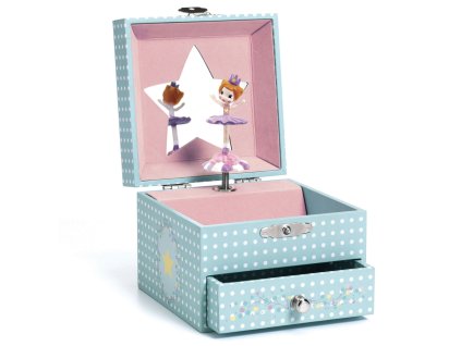 hracia skrinka baletka zelena sperkovnica djeco DJ06085 1