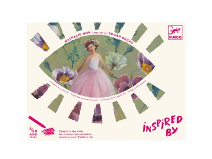 olejove pastelky s predlohami balerina djeco DJ09381 1