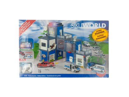 SIKU World - policajná stanica + 2 darčeky