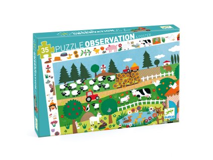 dj07591 objavovacie puzzle farma 35 dielikov 2