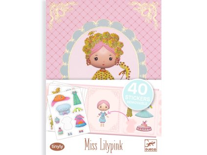 dj06980 tinyly miss lilypink odnimatelne samolepky