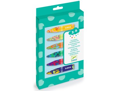 dj09006 trojfarebne voskovky 6 ks 2
