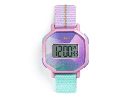 dd00452 naramkove digitalne hodinky ticlock fialova prizma 2