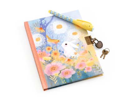 dd03624 kendra tajny zapisnik s carovnym perom zamkom a 2 klucikmi z kolekcie lovely paper 3