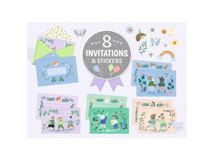 dd03490 sprievod zvierat 8 pozvanok samolepky