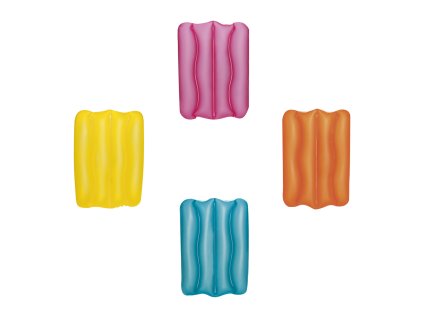 Nafukovací vankúš, mix farieb (žltá, oranžová, zelená, ružová), 38x25x5 cm ?