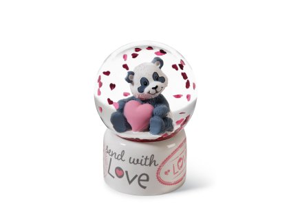 NICI Snežítko Panda Love 6,5 cm