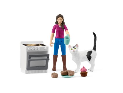 Pekárka s mačkou a príslušenstvom