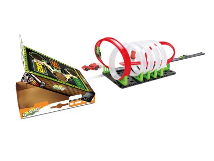 Bburago - GoGEARS EXTREME, Loop set - Hyper6 Loop and Launch s dvoma autíčkami