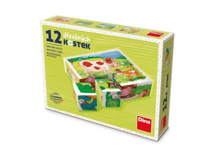NA FARME 12 Drevené kocky