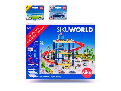 SIKU World - Garáž s 2 autami