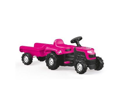 Šliapací traktor s vlečkou jednorožec