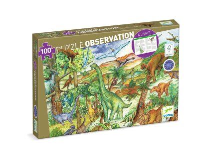 dj07424 objavovacie puzzle dinosaury 100 ks 1
