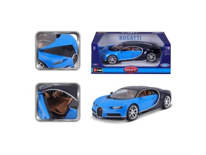 Bburago 1:18 Plus Bugatti Chiron blue/deep blue