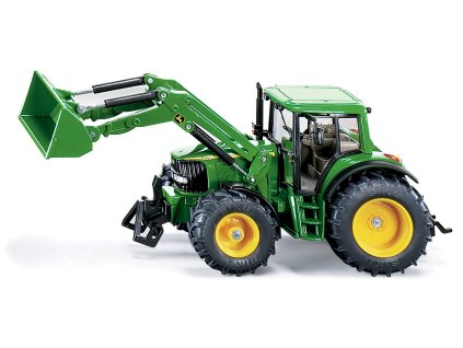 SIKU Farmer - Traktor John Deere s čelným nakladačom, mierka 1:32