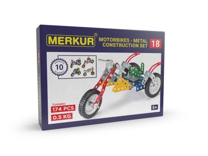 Merkúr 018 Motocykle, 174 dielov, 10 modelov