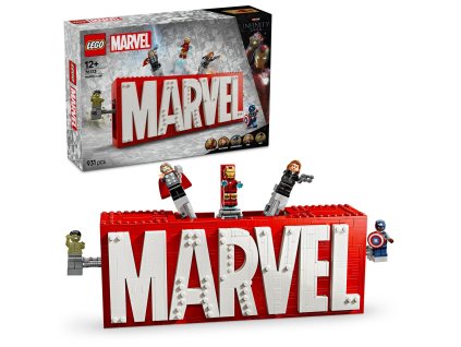 LEGO® Logo MARVEL a minifigúrky