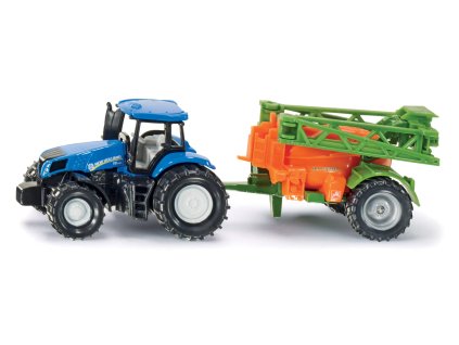 SIKU Super - Traktor s prívesom na rozprašovanie hnojivá