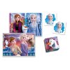 EDUkit - FROZEN 4v1 (pexeso, 48 + 30 puzzle, 6 kociek)