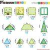 Picasso stavebnica Safari Set s 8 zvieratami