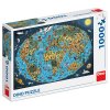 KRESLENÁ MAPA SVETA 1000 Puzzle NOVÉ